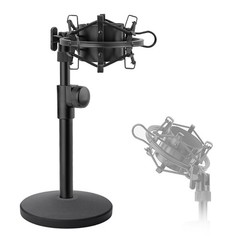 Frgyee AT2020 Desktop Microphone Stand, Adjustable Table Microphone Stand with M