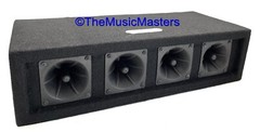 Pair 4-Way 200W Super Horn Tweeter Speaker Boxes Pro Studio DJ PA Car Home Audio