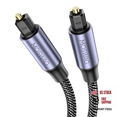 Toslink Audio Cable, 3FT/1M Optical Male to Male Cable, 3.28FT/1Meter Black