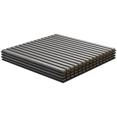 24″x24″ Wood Panels for Wall, 4 Pack Acoustic Panels, Sound Absorbing Slat Wall