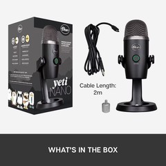 Blue Yeti Nano Premium USB Microphone – Black
