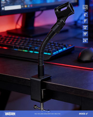 6-INCH Heavy-Duty Microphone Flexible Gooseneck Hose Arm – Mic Stand Mount Exten