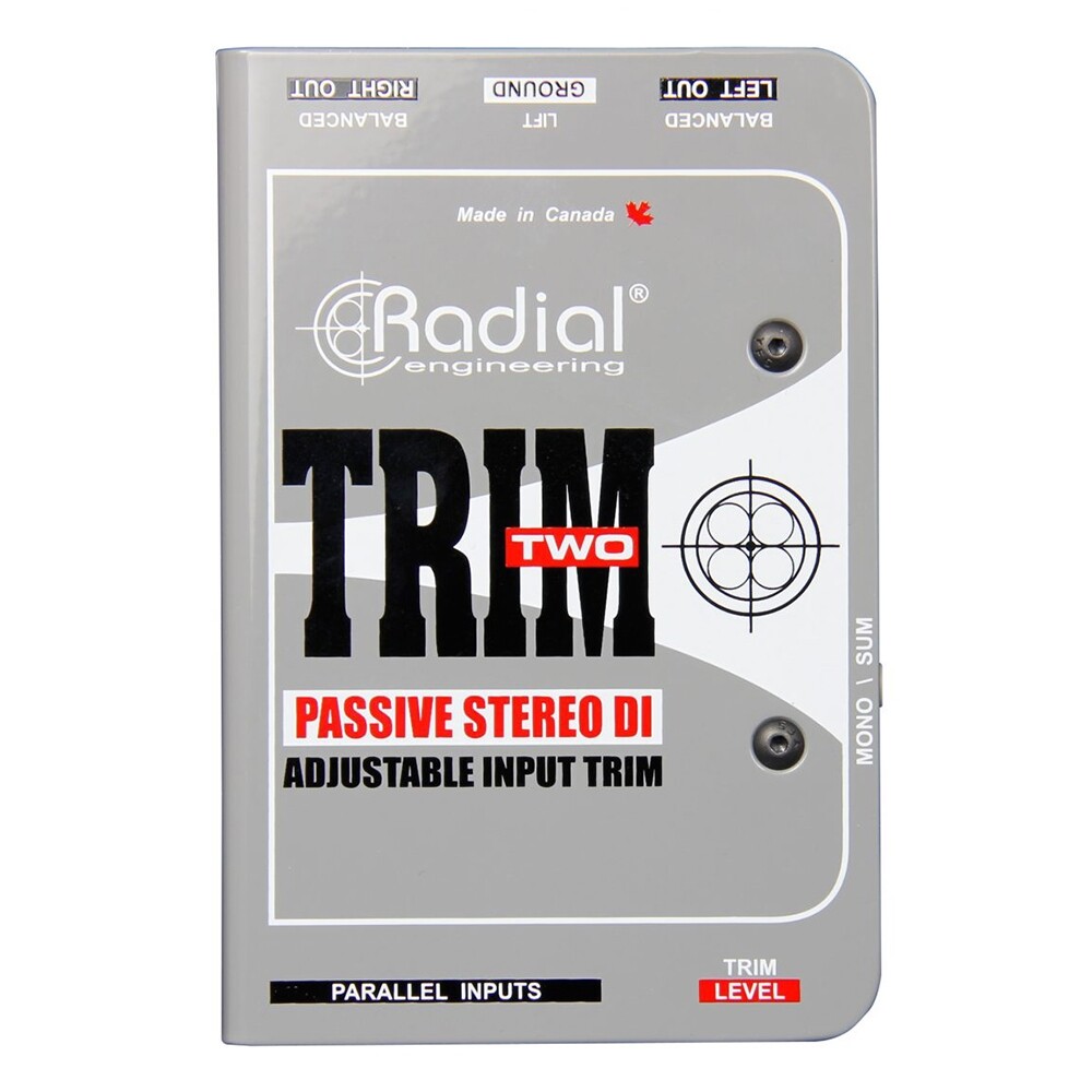 Radial Engneering Trim-Two Passive Stereo Direct DI Box with Level Control