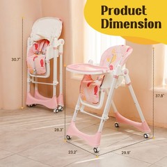 Baby High Chair | 6-in-1 Rocking Toddler Chair & Travel High Chair for Toddlers