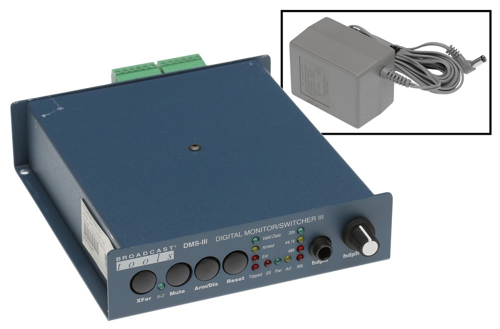 Broadcast Tools DMS-III AES/EBU Digital Audio Switcher Silence Sensor Failover