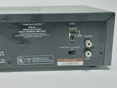 Realistic MPA-30 20W Amplifier 120V/12V 32-2034 with Instruction Manual