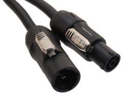 14AWG Stage Lighting Fixture Male to Female True1 PowerCon Power Cable