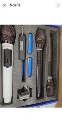 Wireless Microphone Set for Singing, 2.4GHz Rechargeable Handheld Microphones…