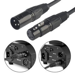 Xlr Cables Dmx Cable Male To Female 4pack Xlr Microphone Cable 4ft/1.2m Wire E