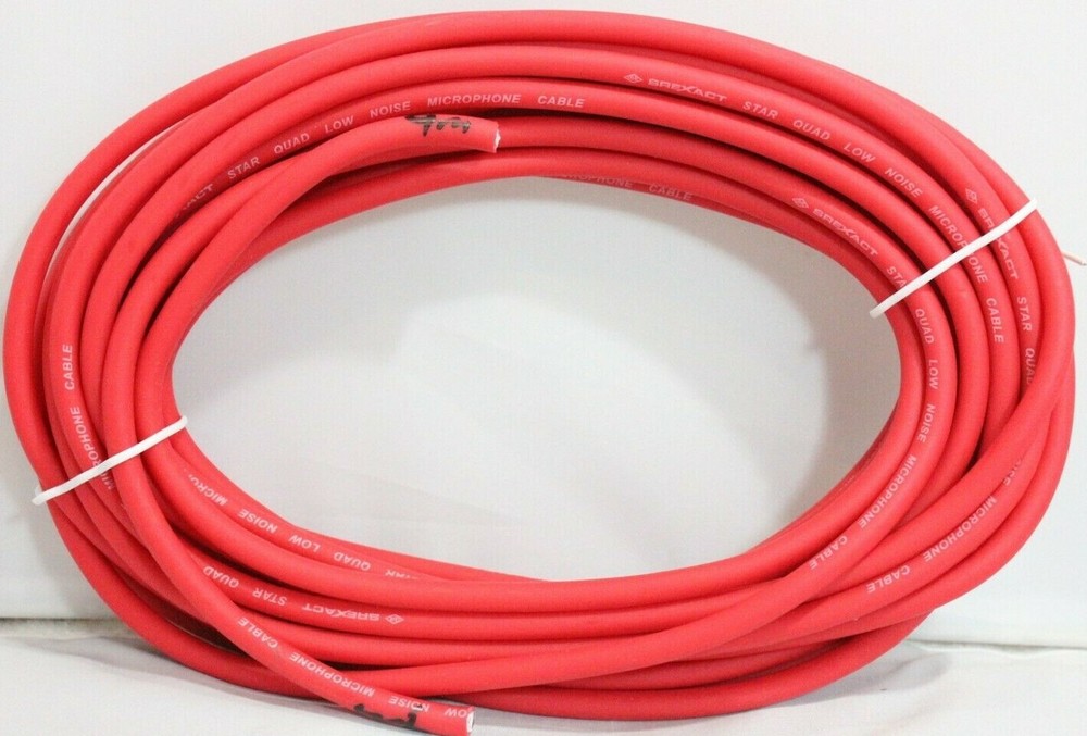 9M (29.5ft) Red Star Quad Balanced microphone cable – bulk – no termination