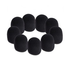 Foam Windscreen Mic Cover 9-Pack Black – On-Stage
