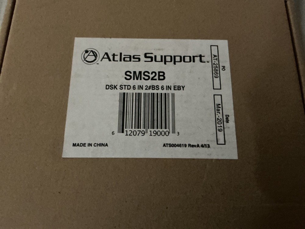 **NEW** Atlas Sound SMS2B Desktop Stackable Mic Stand 6″ Ebony