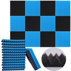 12~96Pack Acoustic Foam Panels Soundproofing Absorbing Noise Cancel Insulation