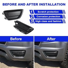 Pair Fog Light Cover Bezel for Chevy Colorado 2015-2021 Left and Right Side