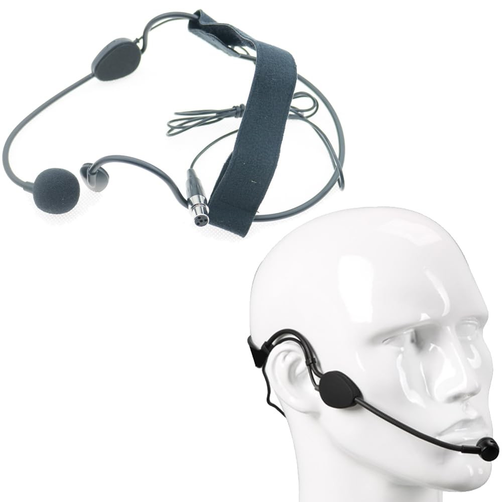 PGA33 Cardioid HeadWorn Headset Condenser Microphone 4-Pin Locking for Shure …