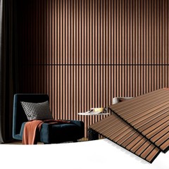 2 Eco-Friendly Walnut Acoustic Panels – 3D Sound Insulation Design, 47.2″x23.6″