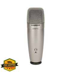 SAMSON C01U Pro USB Studio Condenser Mic Silver