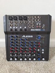 Alesis MultiMix 8 USB FX Desktop Mixer, Built-In Effects, 8-Channel Working READ