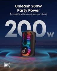 soundcore Rave 3S AI Karaoke Party Speaker +2 Wireless Microphones 200W for Home