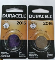 2 Pack Duracell CR2016 3 Volt Battery ECR2016 CR 2016 DL2016 Exp 2030