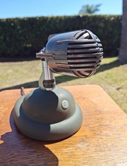 Rare Early Shure 508C Stratoliner Dynamic Microphone Original Stand – Serial 111