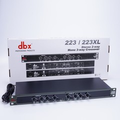 New DBX 223XL Stereo 2-Way/Mono 3-Way Crossover Rack Mountable Tested Working US
