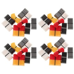 50Pcs Reusable Plastic Console Mixer Slider Fader Knobs in Assorted Colors