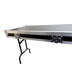 Three-door aviation case w/ mixer stand none shockproof Movable Rack for Studio