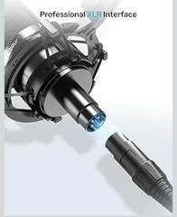 Cardioid Condenser Microphone Set [Inclusion Dedicated Shock Mount & XLR Cable],