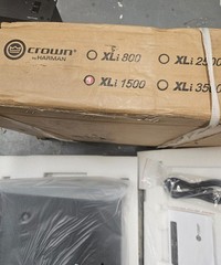 Crown XLi 1500 Stereo 450 Watt Amp 4 Ohms 2U Rack Stereo Power Amplifier