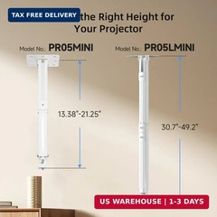 suptek Extended Mini Projector Ceiling Mount Adjustable Wall Mount with Thread A