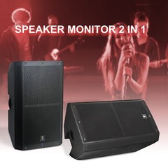 PRORECK SP-15 15-inch 1400W P.M.P.O Stereo Powered PA Speaker/ Stage Monitor