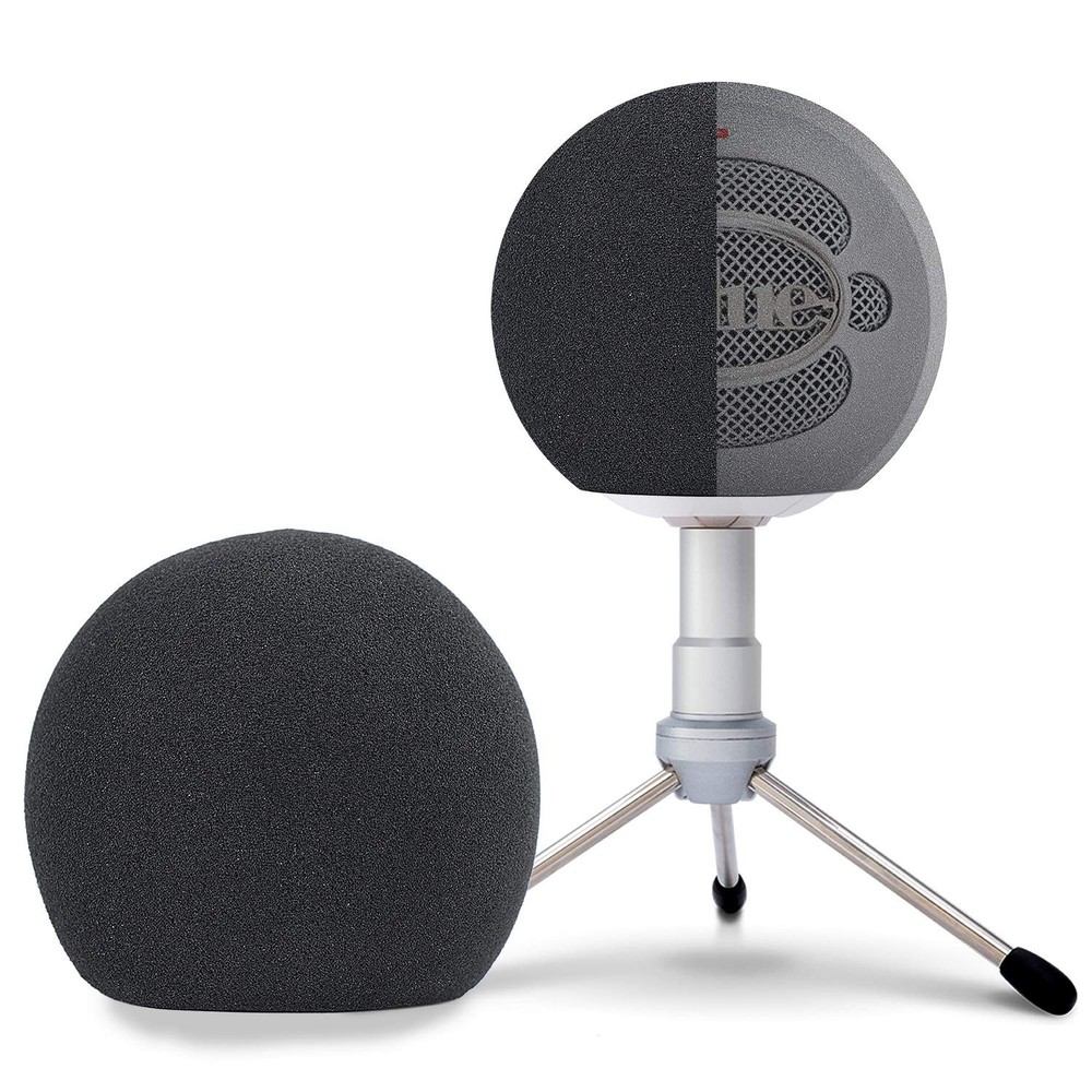 Pop Filter for Blue Snowball – Professional Snowball Ice Mic Foam Wind Cover Win