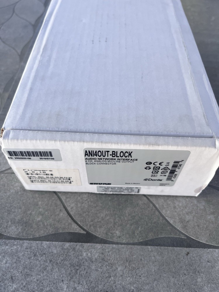 Shure ANI4OUT-BLOCK Audio Network Interface