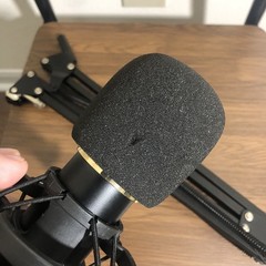 Adjustable Microphone Arm Stand With Microphone Missing the Desk Mount Clamp