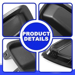 Pair Fog Light Cover Bezel for Chevy Colorado 2015-2021 Left and Right Side