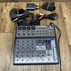 Behringer XENYX 1202FX 12 CH Audio Mixer 100 Digital Effects Tested w/ Cables