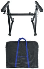 Rockville Z40W Z-Style Keyboard Stand+Wheels+Bag Fits Sequential phet XL
