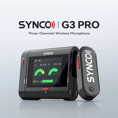 SYNCO G3 PRO Three-Channel Wireless Lavalier Microphone 2 Transmitter 1 Receiver