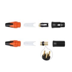 Rannsgeer 10 Pair 3 Pin XLR Connector Male & Female Plug for DIY