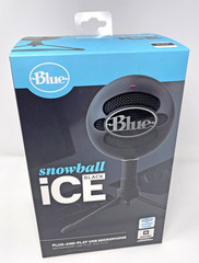 Blue Snowball Black iCE USB Microphone 988-000067 New in Box Logitech