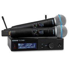 Shure SLXD24D+/B58 Digital Wireless Dual Handheld Microphone System – Band G57