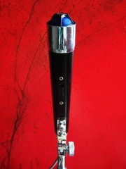 Vintage 1950’s Aiwa DM-8 Dynamic microphone w stand prop Olson Lafayette RCA # 2