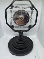 Vintage Antique American Double Button Carbon Ring Broadcast Microphone 1930’s