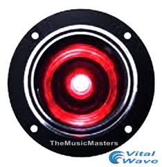 Pair 4 inch Red LED Super Bullet Horn TWEETER Speakers Car Home Stereo Pro Audio
