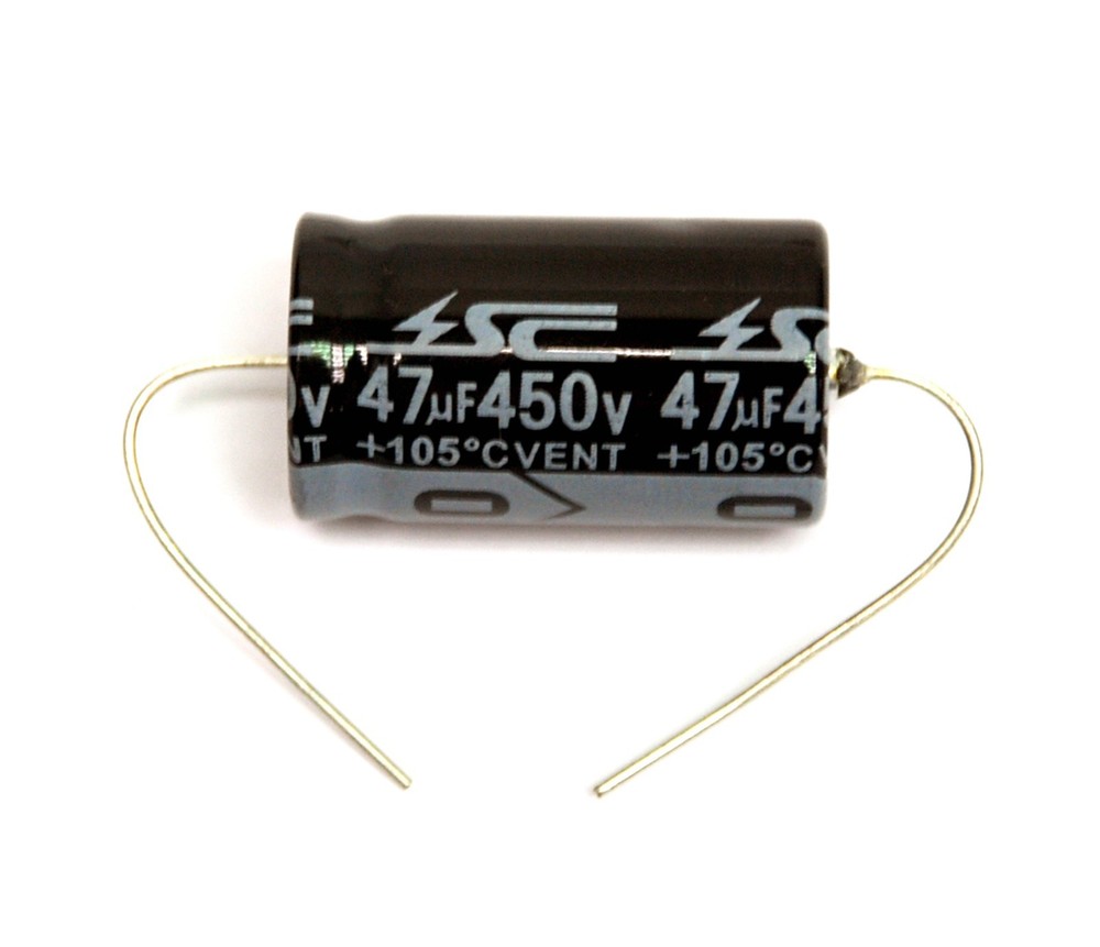 10pc Electrolytic Capacitor GHA Axial 2000hr +105℃ RoHS 47uF 450V φ18x31mm SC