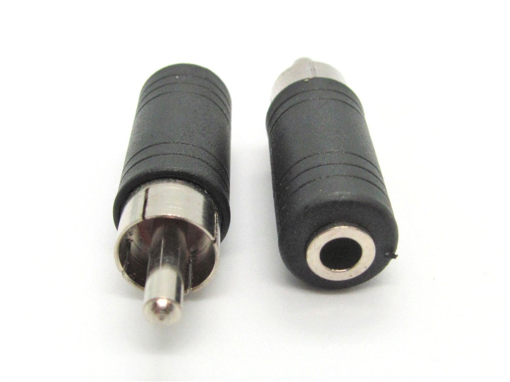1x 1/8″ (3.5mm) Mono Phone Jack to Phono/RCA Plug Adapter – Philmore 531A