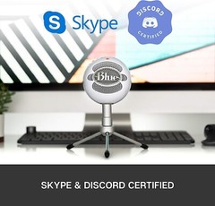 Blue Snowball iCE USB Microphone For PC Gaming, Recording, Streaming, Podcasting