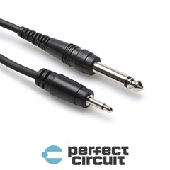 Hosa CMP-305 3.5mm Mono TS to 1/4″ TS CABLE – 5FT – PERFECT CIRCUIT