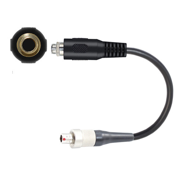 HIXMAN CA516 Convert Sennheiser 3.5mm to Sennheiser Shure WisyCom For 3-Pin Plug